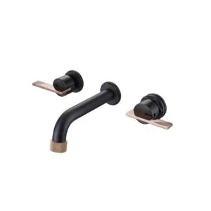 ხელსაბანის ჩასაშენებელი შემრევი ონკანი Empolo შავი მატი - Merlons.ge