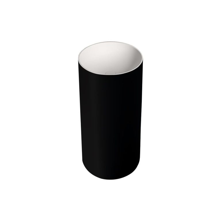Aquaforte Column Washbasin Black and White FUBI00917SNRO
