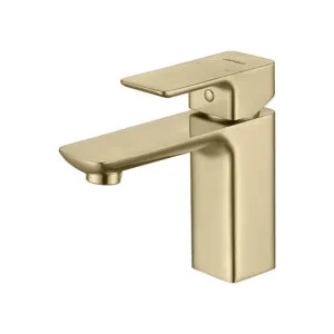 ხელსაბანის შემრევი ონკანი Empolo ბრაშირებული ოქროსფერი ოქროსფერი - Merlons.ge