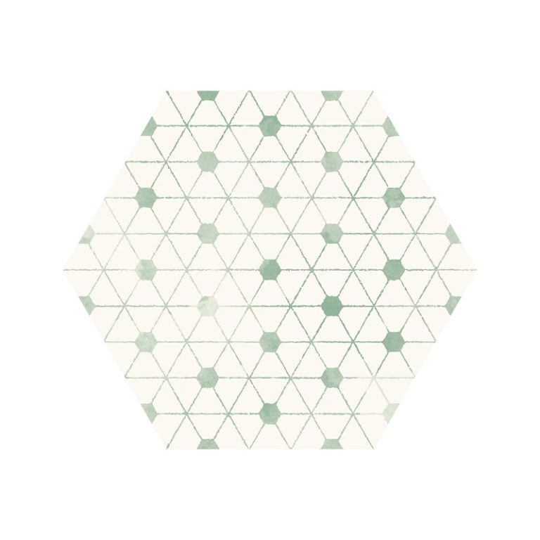 Hexagonal Tile Dune Lotus Matte 188073