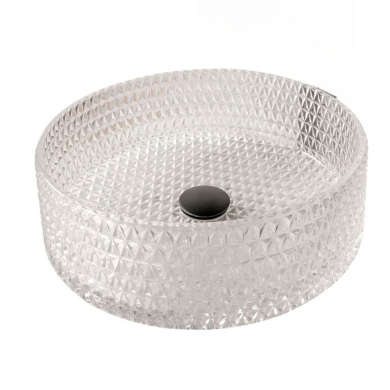 Glass Washbasin Empolo Crystal 39 cm MEC875B