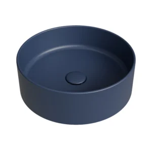 Countertop Basin Simas Foriu Navy Round Without mixer and exit hole Matt 40cm FO01&PLCE||NAV