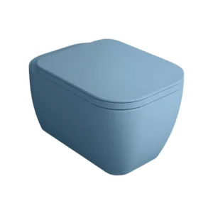 Wall mounted toilet Simas Henges Navy with mounting kit matt 55cm HE18&F85||NAV