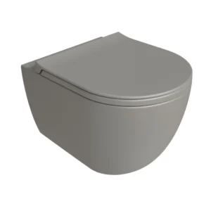 Wall mounted toilet Simas Vignoni Cemento with mounting kit Matt 48cm VI28&F85||CEM