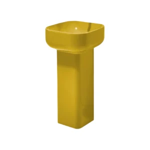 Basin Simas Balloon Narciso square glossy with siphon holder  45*45cm BA03&PLCEBA||NAR