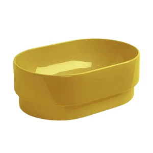 Semi-inserted Basin Simas PM Narciso oval without mixer and exit hole glossy 56cm PO02&PLCE||NAR