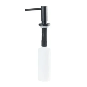 Liquid soap dispenser Reginox round Black 300ml 23.5cm R35450