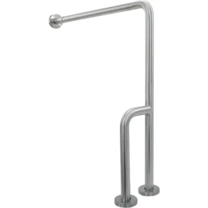 Bathroom handrail for the disabled Nofer 90 degrees left brushed 70*70cm 15203.S