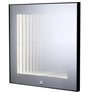 სარკე Empolo განათების დონის კონტროლით მართკუთხედი შავი ჩარჩოთი INFINITY TUNNEL 60*80სმ MEL-1FL