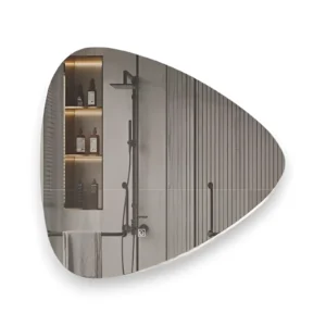 Mirror Empolo with lights triangle oval corners 70*70cm MEL-27L