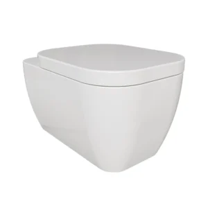 Wall-mounted WC Simas Henges with white installation kit glossy 55 cm HE18&F85||WHI