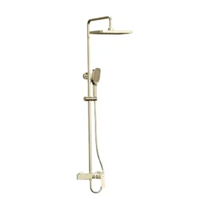 Shower system Empolo with shower head, hand shower, nozzle and mixer ARMAN brushed gold M38 3601BG