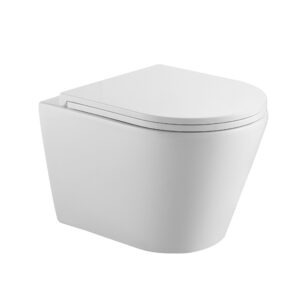 Wall-hung toilet Empolo TORNADO with flush spray P outlet white glossy 48*36.5*36cm MET103F