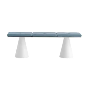 Living room bench Pedrali IKON material BI 159*38*47cm C120 with cushions B863_1L_BI&B863.4/C120