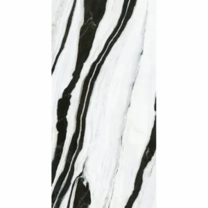 Крупногабаритная плитка Infinity Panda White Luc глянцевая без сетки 160см*320см*6см кв.м MB18-LUC