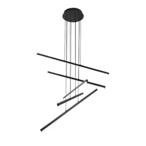 Chandelier Viokef RAY LED 60W 3000K Black 80.5*140cm 4301400