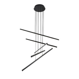 Chandelier Viokef RAY LED 60W 3000K Black 80.5*140cm 4301400
