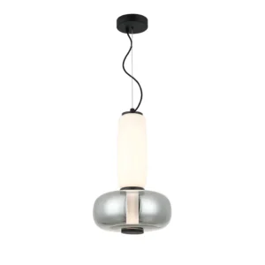 ჭაღი Viokef AVERY LED 18ვატი 3000K SMOKE WHITE-BLACK 32*150სმ 4302500