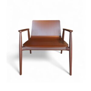 Living room chair pedral MALMO brown wooden frame 72*60*70cm