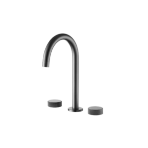 Gunon Bath Shower Mixer 3 Hole Surface Mounted GUN GREY L-4226