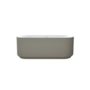 Bathtub stone AlcoswellSlim Acrylic White Matt Inside Clay Color Outside 170*80cm SLI 17070S-MW-CG