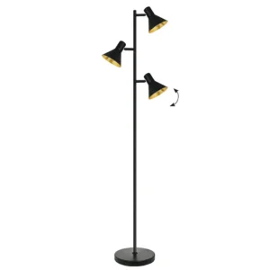 Torcher Viokef HARVEY 42watt black and gold 36*163cm 4167400