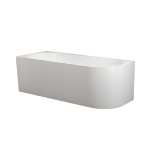 Bathtub stone Alcoswell Alpino Acrylic Corner Left White Matte 170*75cm ALP 17075LH-MW