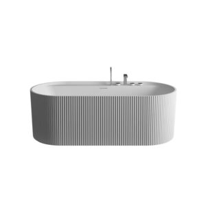 Bathtub stone Acoswell Linear Acrylic White Matt Inside Grey Outside 170*80cm LIN 17080S-MW-SG
