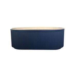 Bathtub stone Alcove Rosery Acrylic White matte inside Blue outside 170*80cm ROS 17080S-MW-DB