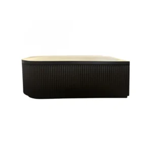 Bathtub stone Alcoswell Rosery Acrylic Corner Right/Inside White Matte Outside Black 170*80cm ROS 17080RH-MW-BLACK
