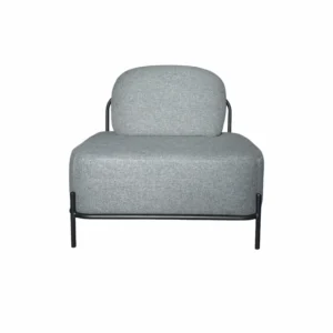 Reception chair Miago dark gray with black metal legs 77*66*75cm S-145-1||Grey
