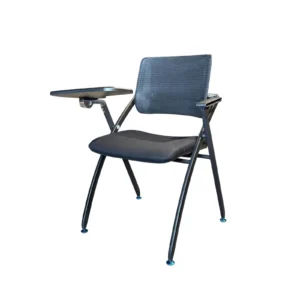 შეხვედრების სკამი Miago მარცხენა სახელურზე დაფით რეგულირებადი საზურგით შავი CV-B249BS-21