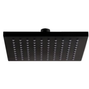 შხაპის თავი Empolo შავი მატი მეტალის კვადრატული 20*20სმ MBS002MB