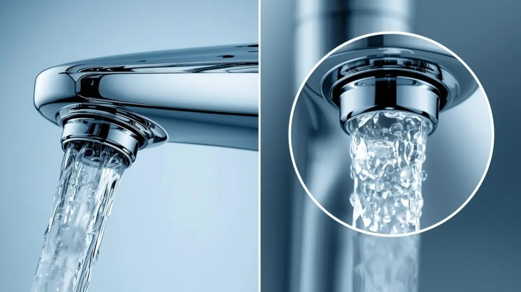 water saving faucet aerator technology