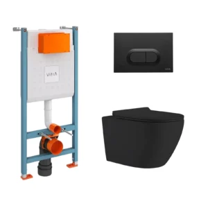 Подвесной унитаз Empolo со скрытым бачком и кнопкой MET102FMB