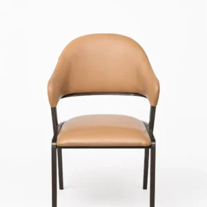 Kitchen chair Kimhome Brown Artificial leather 50*53*85cm Y83#-BROWN