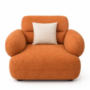 Кресло для ресепшена Miago, коричневая ткань, CSH001