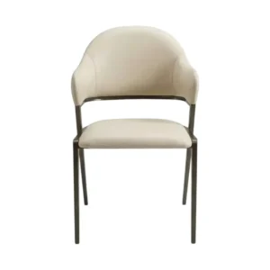 Kitchen chair Kimhome White Artificial leather 50*53*85cm Y83#-WHITE