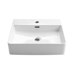 Washbasin Maramori ART BASIN Rectangle with water outlet white glossy 595*440*130 MAR_2173