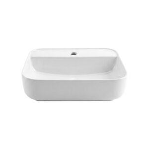Bathroom sink Maramori ART BASIN rectangular with water outlet white glossy 505*400*135 MAR_2231