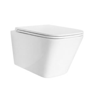 Подвесной унитаз Maramori TORNADO с функцией смыва распылителя розеткой P белый глянцевый 490*340*365 MAR_052E-UQ3