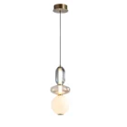 Chandelier Bokin Gray White Beige Glass Metal 20H48 200cm MD8928 H480C