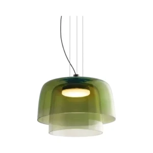 Chandelier Juncan Green Glass Metal LED D32*H24cm MD4026-BC