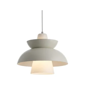 Chandelier Juncan Beige Metal Glass E27 30*H25cm D8284-BAIGE