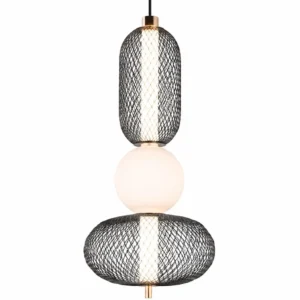 Chandelier Juncan Black Gold Metal LED 13W 3000K D22*H48.5cm MD160-C