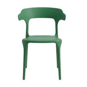 Outdoor chair Miago plastic Green Polypropylene Rounded backrest pp-740/GREEN