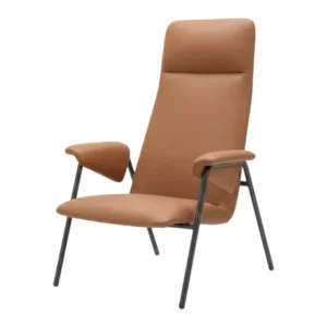 Reception chair Hongqiao Brown 172# Artificial leather High back XS-040S